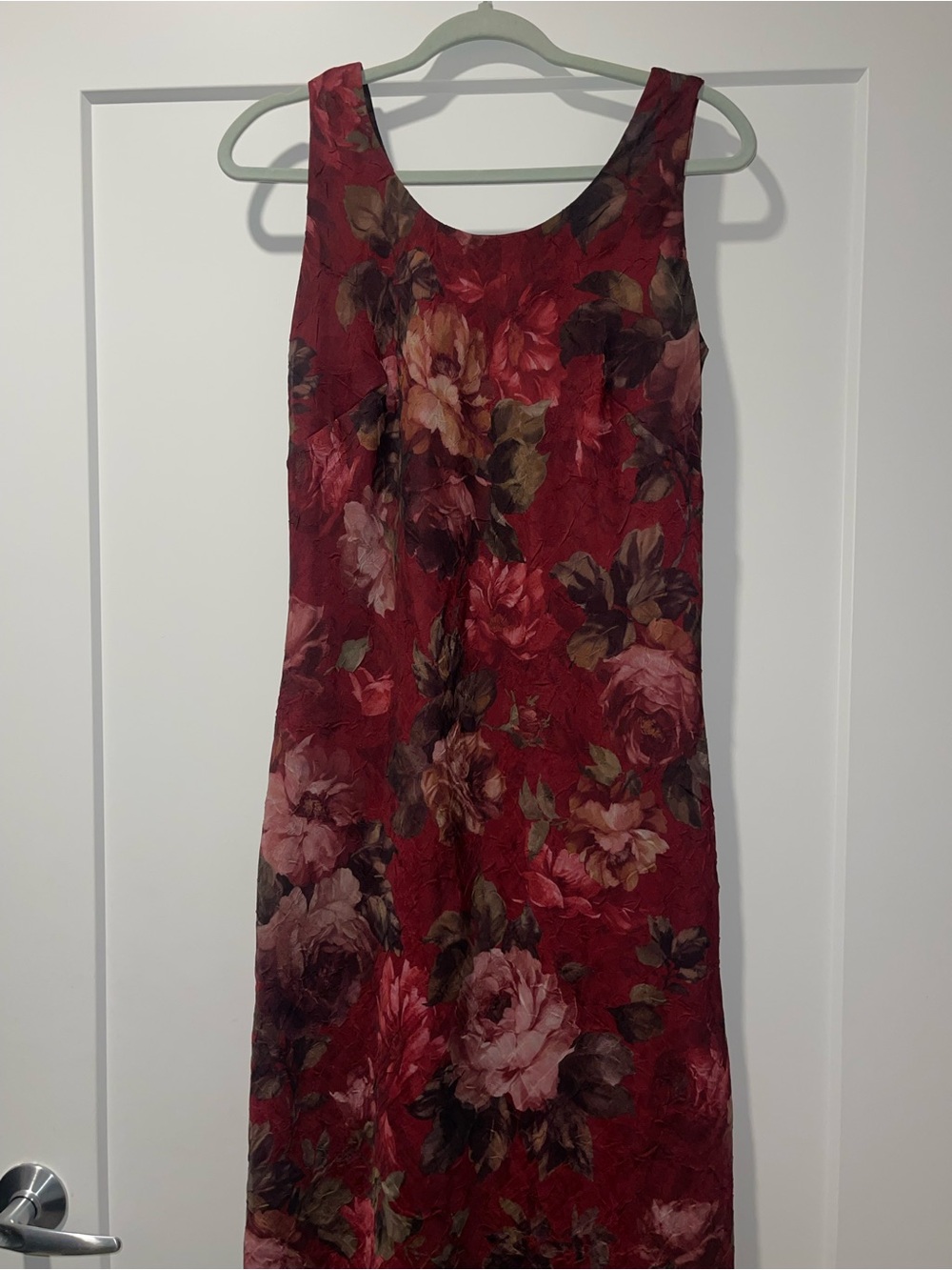 KC Studio Floral Maxi Dress in Burgundy Like New